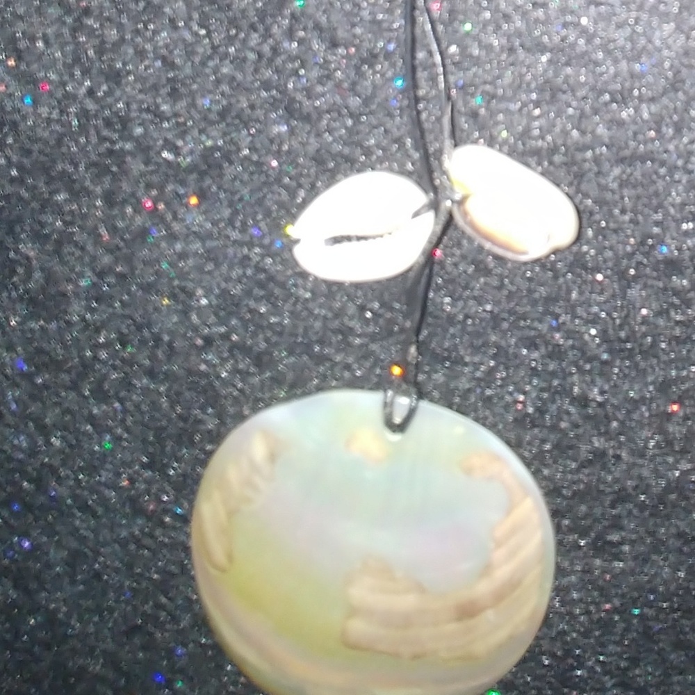 Seashell Necklace with Abilone Shell Pendant